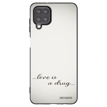 Picasee silikonový černý obal pro Samsung Galaxy M12 M127F - Love is a drug