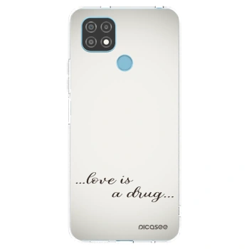 Picasee silikonový průhledný obal pro Realme C21 - Love is a drug