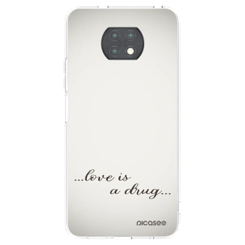 Picasee silikonový průhledný obal pro Xiaomi Redmi Note 9T - Love is a drug