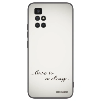 Picasee silikonový černý obal pro Xiaomi Redmi 10 - Love is a drug