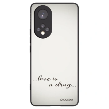 Picasee silikonový černý obal pro Honor 50 5G - Love is a drug
