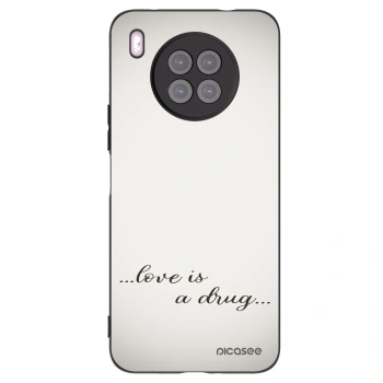 Picasee silikonový černý obal pro Huawei Nova 8i - Love is a drug