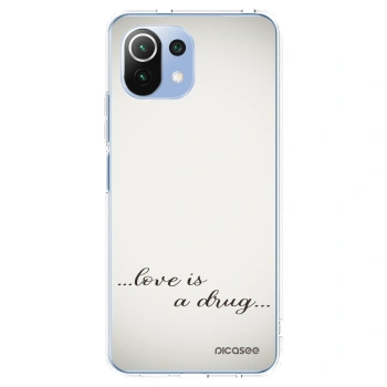 Picasee silikonový průhledný obal pro Xiaomi 11 Lite 5G NE - Love is a drug
