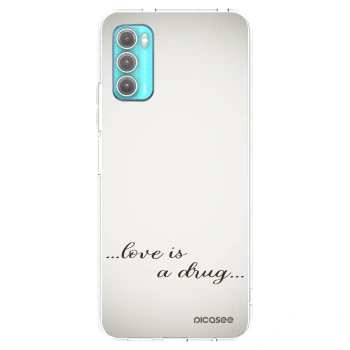 Picasee silikonový průhledný obal pro Motorola Moto G60 - Love is a drug
