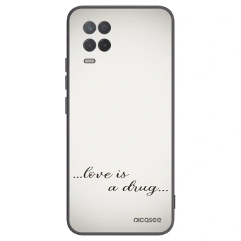 Picasee silikonový černý obal pro Realme 8 5G - Love is a drug