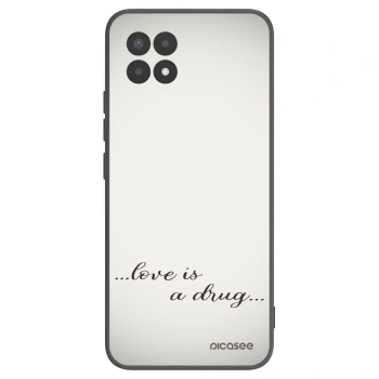 Picasee silikonový černý obal pro Realme 8i - Love is a drug