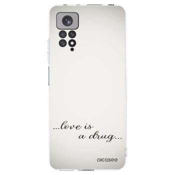 Picasee silikonový průhledný obal pro Xiaomi Redmi Note 11 - Love is a drug