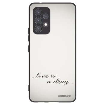 Picasee silikonový černý obal pro Samsung Galaxy A53 5G A536 - Love is a drug