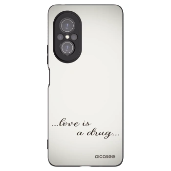 Picasee silikonový černý obal pro Huawei Nova 9 SE - Love is a drug