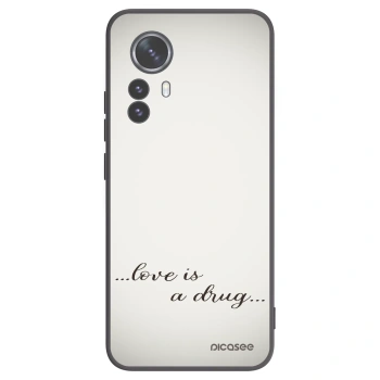 Picasee silikonový černý obal pro Xiaomi 12 Pro - Love is a drug