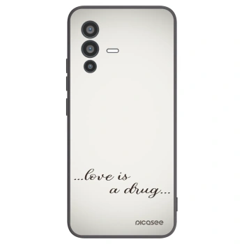 Picasee silikonový černý obal pro Vivo V23 5G - Love is a drug