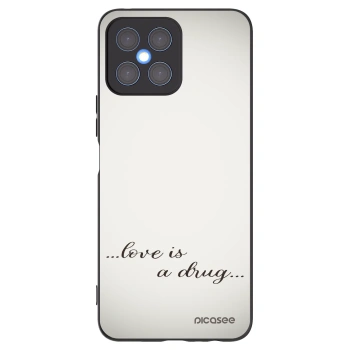 Picasee silikonový černý obal pro Honor X8 4G - Love is a drug