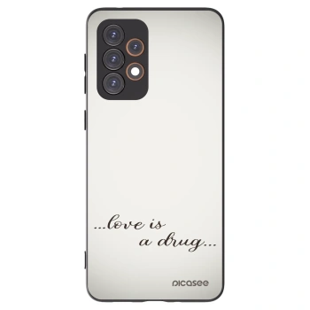 Picasee silikonový černý obal pro Samsung Galaxy A33 5G A336 - Love is a drug
