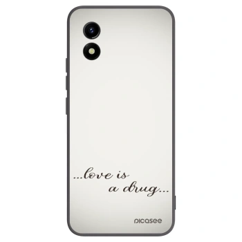 Picasee silikonový černý obal pro Vivo Y01 - Love is a drug