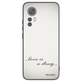 Picasee silikonový černý obal pro Xiaomi 12X - Love is a drug