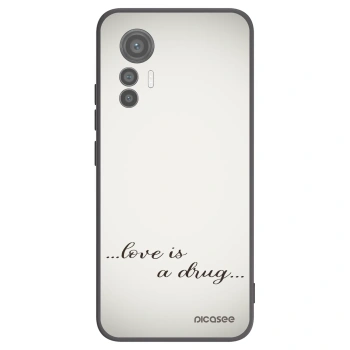 Picasee silikonový černý obal pro Xiaomi 12 Lite - Love is a drug