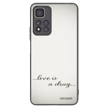 Picasee silikonový černý obal pro Xiaomi Redmi Note 11 Pro+ 5G - Love is a drug