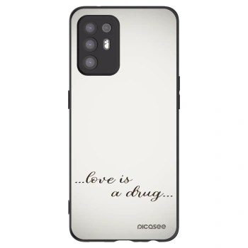 Picasee silikonový černý obal pro OPPO A94 5G - Love is a drug