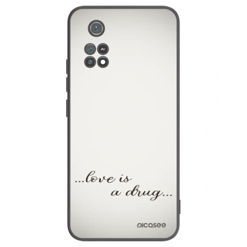 Picasee silikonový černý obal pro Xiaomi Poco M4 Pro - Love is a drug