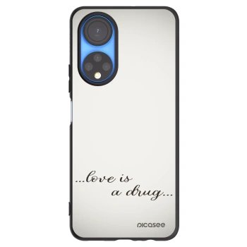 Picasee silikonový černý obal pro Honor X7 - Love is a drug