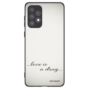 Picasee silikonový černý obal pro Samsung Galaxy A73 5G - Love is a drug