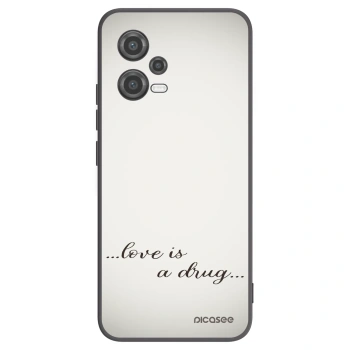 Picasee silikonový černý obal pro Xiaomi Poco X5 - Love is a drug