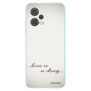 Picasee silikonový průhledný obal pro Xiaomi Poco X5 - Love is a drug