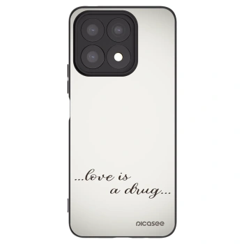 Picasee silikonový černý obal pro Honor X8a - Love is a drug