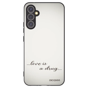 Picasee silikonový černý obal pro Samsung Galaxy A34 5G A346B - Love is a drug