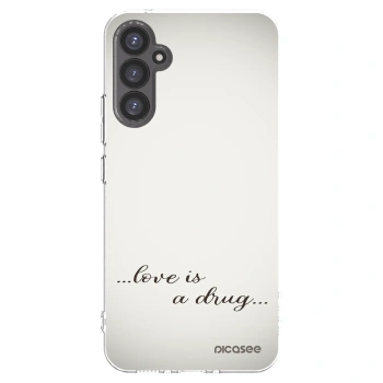 Picasee silikonový průhledný obal pro Samsung Galaxy A34 5G A346B - Love is a drug