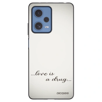 Picasee silikonový černý obal pro Xiaomi Redmi Note 12 Pro 5G - Love is a drug
