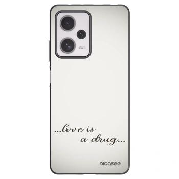 Picasee silikonový černý obal pro Xiaomi Redmi Note 12 Pro+ 5G - Love is a drug