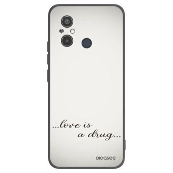 Picasee silikonový černý obal pro Xiaomi Redmi 12C - Love is a drug