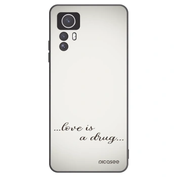 Picasee silikonový černý obal pro Xiaomi Redmi Note 12S - Love is a drug