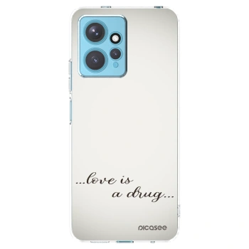 Picasee silikonový průhledný obal pro Xiaomi Redmi Note 12 4G - Love is a drug