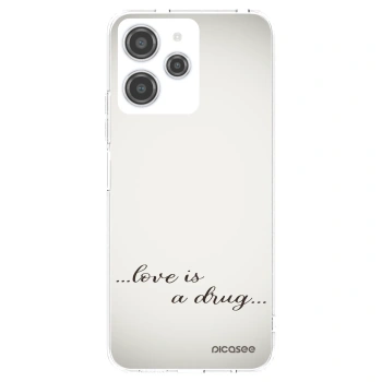 Picasee silikonový průhledný obal pro Xiaomi Redmi 12 4G - Love is a drug