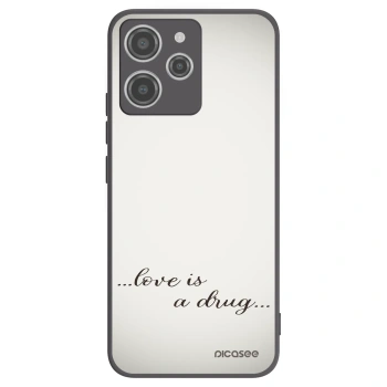 Picasee silikonový černý obal pro Xiaomi Redmi 12 4G - Love is a drug