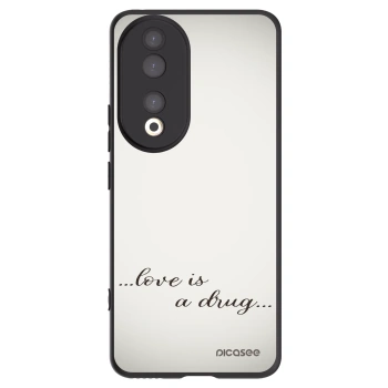 Picasee silikonový černý obal pro Honor 90 5G - Love is a drug