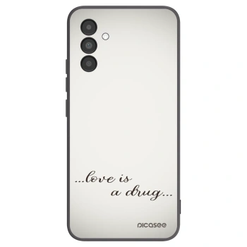 Picasee silikonový černý obal pro Samsung Galaxy A04s A047F - Love is a drug