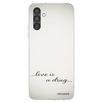 Picasee silikonový průhledný obal pro Samsung Galaxy A04s A047F - Love is a drug