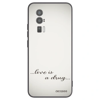 Picasee silikonový černý obal pro Xiaomi Poco F5 Pro 5G - Love is a drug