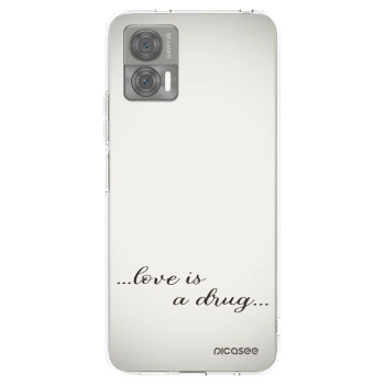 Picasee silikonový průhledný obal pro Motorola Edge 30 Neo - Love is a drug