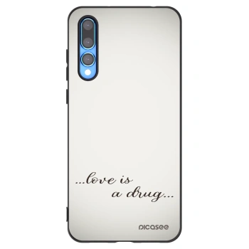 Picasee silikonový černý obal pro Huawei P20 Pro - Love is a drug