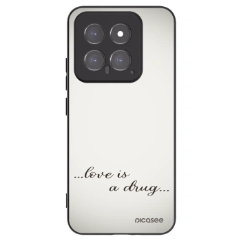 Picasee silikonový černý obal pro Xiaomi 14 - Love is a drug