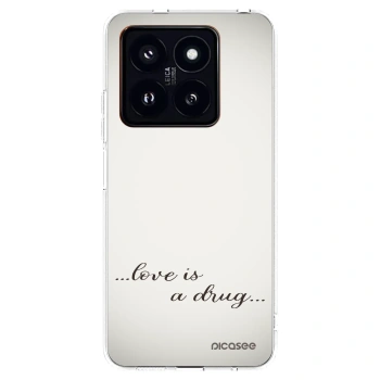 Picasee silikonový průhledný obal pro Xiaomi 14 Pro - Love is a drug