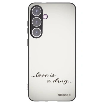 Picasee silikonový černý obal pro Samsung Galaxy S24+ S926B 5G - Love is a drug