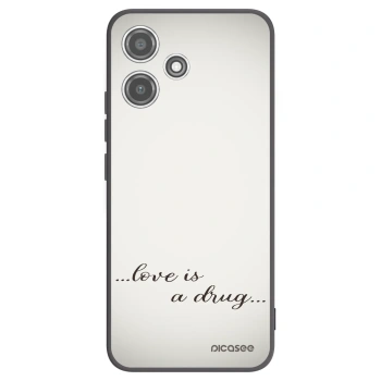 Picasee silikonový černý obal pro Xiaomi Redmi 12 5G - Love is a drug