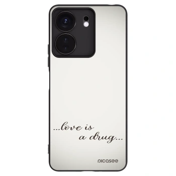Picasee silikonový černý obal pro Xiaomi Redmi 13C 4G - Love is a drug