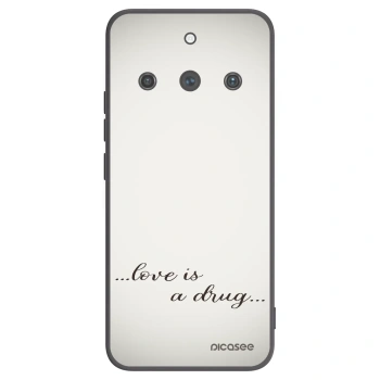 Picasee silikonový černý obal pro Realme 11 Pro+ - Love is a drug