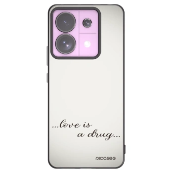 Picasee silikonový černý obal pro Xiaomi Redmi Note 13 Pro 5G - Love is a drug